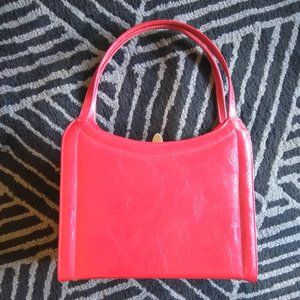Vintage patent leather red purse